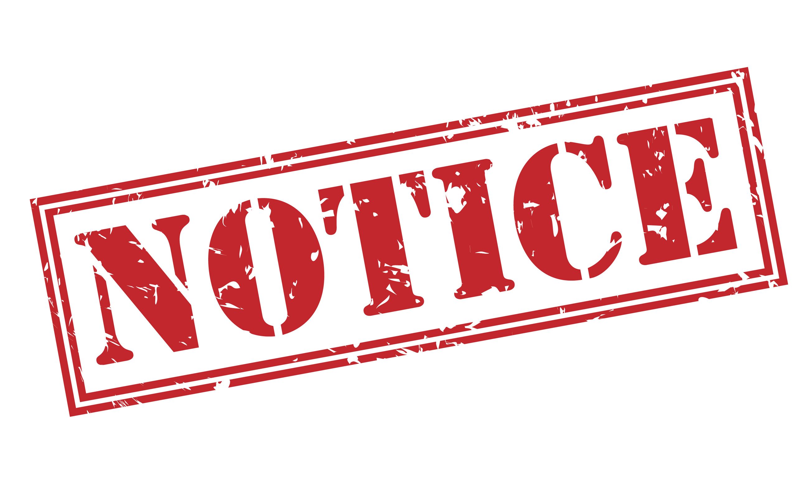 Notice